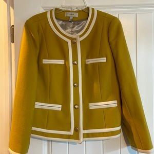 J. Crew, vintage lady jacket in Gold and cream